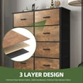 thumbnail image 4 of Uforic 8 Drawer Fabric Storage Dresser with Wooden Top & Steel Frame for for Adult, 4 of 8