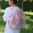 thumbnail image 5 of Mochila portátil para mascotas y gatos, bolsa de viaje para exteriores, adecuada para suministros de embalaje pequeños, transpirable, 5 of 5