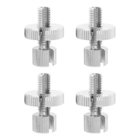 Unique Bargains 4 Pcs M8 Motorcycle Clutch Brake Cable Adjuster Screw Aluminum Alloy Brake Clutch Line Adjusting Bolt for Motorbike Scooter Dirt Bike Silver Tone
