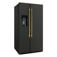 thumbnail image 3 of Forno Espresso Salerno 36-inch Side-by-Side Black Refrigerator 20 cu.ft, 3 of 4