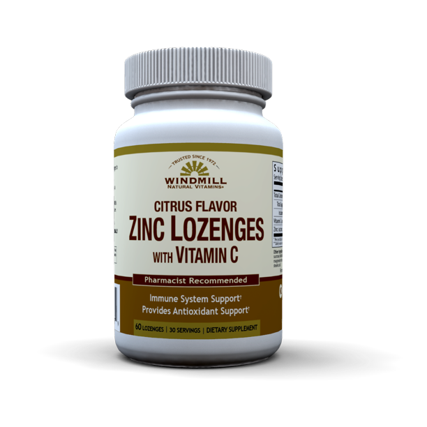 Windmill Zinc Lozenges with Vitamin C Citrus Flavor