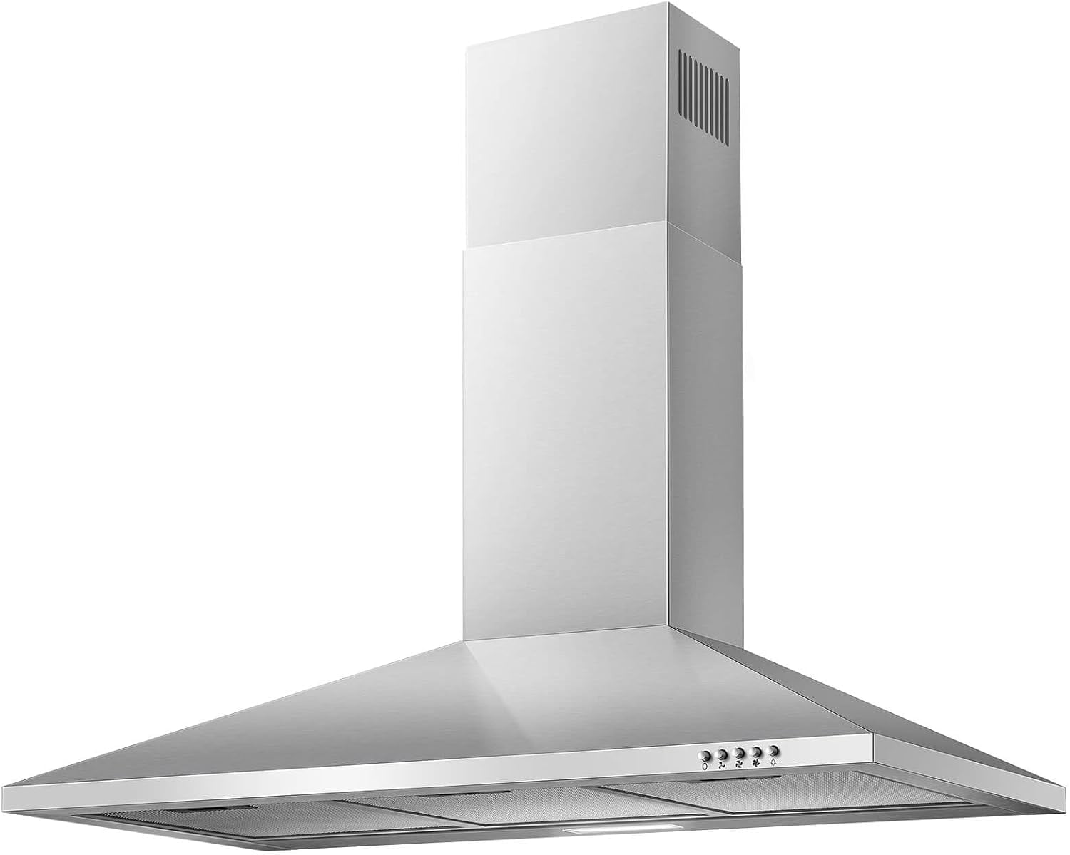 Joeaonz 36 Inch Ductless Range Hood in Stainless Steel with 450 CFM Wall Mount Ventilation