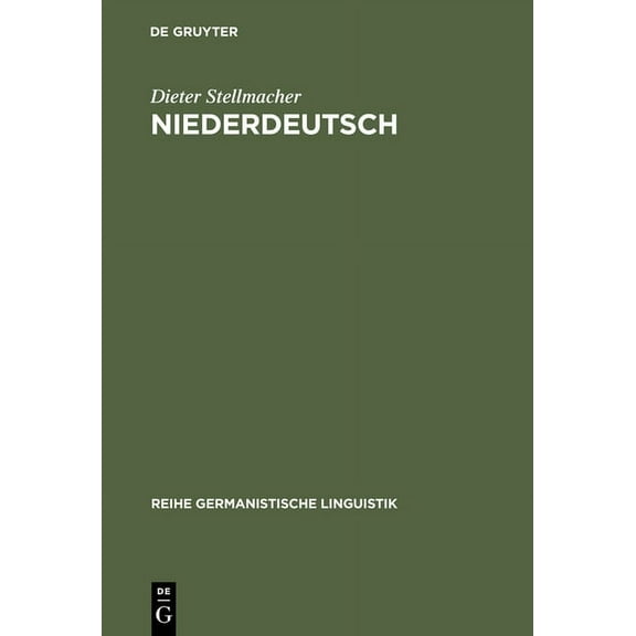 Reihe Germanistische Linguistik Niederdeutsch, Book 31, (Hardcover)