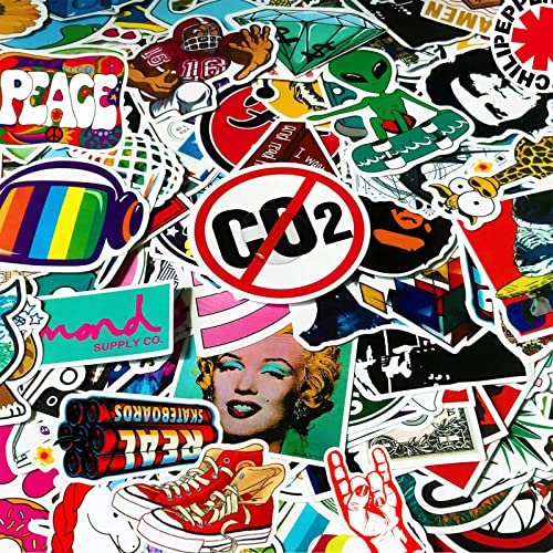 600 piezas Cool Random Pegatinas Vinyl Skateboard, Paquete Variable pa