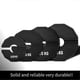 thumbnail image 3 of Gym Micro-Plates Dumbbell Fractional Weight Plate Rubber Fractional Weight Plates Add-on Change Black 1kg, 3 of 5