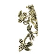 thumbnail image 2 of Pendiente de cartílago con clip para la oreja, pendiente sin perforación, diseño hueco, pendiente con clip para cartílago para mujeres, adolescentes y Bronce Dorado Izquierda Yinane Puños de oreja, 2 of 8