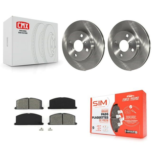 Transit Auto Front Disc Brake Rotors and Semi-Metallic Pads Kit for Car Toyota Tercel Paseo K8S-100274