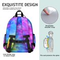 thumbnail image 5 of Colorful Tie Dye Pattern Backpack for School,Cute School Bag,Schoolbag with Adjustable Shoulder Straps & Padded Back,15.25"x11.5"x5.25", 5 of 5