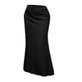 thumbnail image 6 of EnJoCho Linen Skirts for Girls Trendy Summer Boho Maxi Skirts with Back Slit Casual Elastic Waist Drawst𝗋ing Long Fl𝗈wy Skirt, 6 of 6