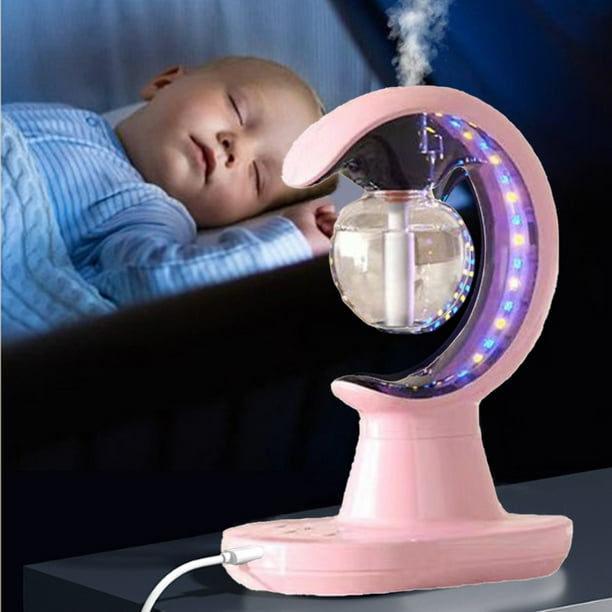 Humidificador de vapor frío y difusor de aceites esenciales para dormitorio | Funcionamiento ultrasónico silencioso con luz nocturna | Ideal para habitaciones pequeñas, escritorios, viveros y plantas
