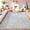 Gray, variant on Goolela 8ft Round Area Rug Circle Rug White Fluffy Fuzzy Faux Rabbit Fur Rug Shaggy Furry Large Area Rug for Living Room Bedroom