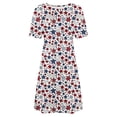 thumbnail image 4 of PNTUTB Women's Summer Short Sleeve Crew Neck Lightweight Comfortable Fashion Print Dress, 4 of 6