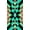 BLUE/RUST/JADE, variant on Chiffon Printed Savvy Geometric Print Fabric Sheer Dress Sewing Apparel (BLUE/RUST/JADE, ByYard)