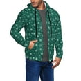thumbnail image 2 of Goofa Christmas Snowflakes Pattern Mens Full-zip Hoodie, Zip-up Pullover Hooded Sweatshirt, Kangaroo Pocket Hoodie Ideal for Daily Wear, Travel, and Home-3X-Large, 2 of 5