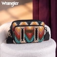 thumbnail image 4 of Wrangler Aztec Crossbody Bag for Women Multi Pocket Shoulder Bag Boho Cross Body Wallet Purse, Aztec-Black, 4 of 7