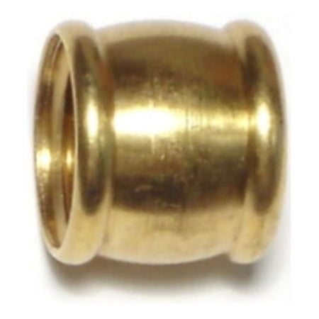 1/4 F x 1/8 F x 17/32 Brass Barrel Couplings CPLGB-034 (6 pcs.)