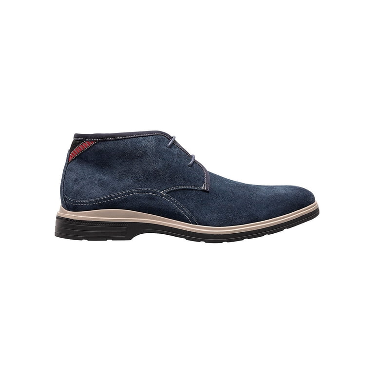Stacy Adams Blue Suede Chukka Boots STACY ADAMS Mens Navy Textured Arch Support Removable Insole  main image 4