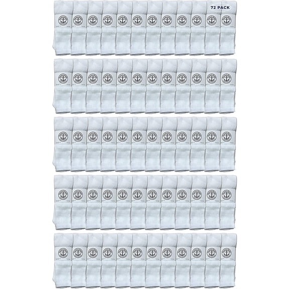 Yacht & Smith 28 Wholesale Men's Long Tube Socks, Cotton Sport Tube Socks Size 10-13