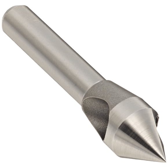 KEO 53500 Acier Cobalt Évier Simple, Finition Non Revêtue (Brillante), Angle de Point 60 Degrés, Tige Ronde, Diamètre de Tige 1/4 Pouces, Diamètre du Corps 5/16 Pouces