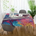 thumbnail image 6 of YAZAOO Square Tablecloth Shark Jump To Wall Pattern Tableclothes, 6 of 9