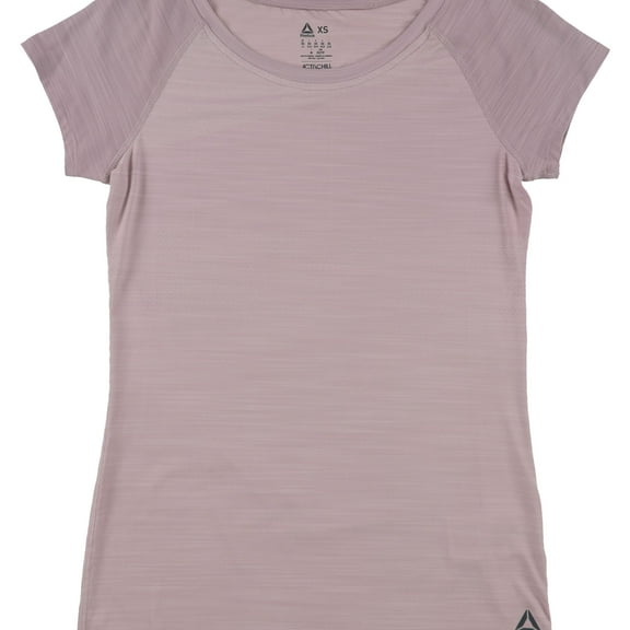 Reebok Womens ActivChill Basic T-Shirt, Purple, X-Small
