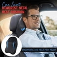 thumbnail image 2 of Cojín para reposacabezas de asiento de coche, almohada para el cuello del asiento del coche, almohada de espuma viscoelástica pura con funda extraíble transpirable, 2 of 5
