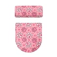 thumbnail image 5 of HELLHERO Toilet Lid Covers Set Adjustable & Non-Slip Toilet Lid Cover Dust-Proof 2 Pack, Heart-Shaped Paw Print Pattern, 5 of 8