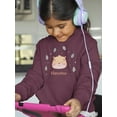 thumbnail image 2 of Cute Baby Hamster Face Hoodie Juniors -Image by Shutterstock,  Large, 2 of 4