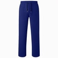 thumbnail image 5 of 15-16T Kids Boys Warm Wide Leg Sweatpants Adjustable Elastic Waist Baggy Open Leg Athletic Trousers with Pockets Solid Color Casual Pants Daily Wear Boys Winter Pants Size 5-12T,Blue, 5 of 5