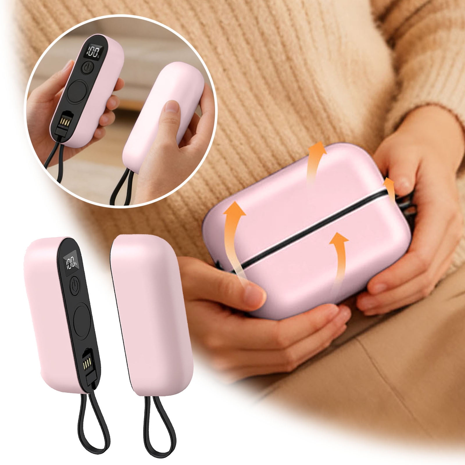Rechargeable Purpose Hand Warmer Portable Mini Heater for Cold Weather Personal Warming