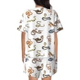 thumbnail image 3 of Naloa Snake Women's Short-Sleeved Pajama Set, Loungewear, Summer pajamas, Breathable Cozy - 4X-Large, 3 of 9