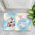 thumbnail image 4 of Happy Birthday Cute Puppy Bull Terrier with Cake Gifts Party Hat Doormat Bully Dog Lovers Gifts Idea Indoor Outdoor Welcome Mat - 00029, 4 of 5
