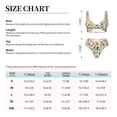 thumbnail image 4 of Kdxio Rockets Print Women's 2 Piece High Waisted Wrap Spaghetti Strap Summer Swimsuit Bikini Set-Large, 4 of 7