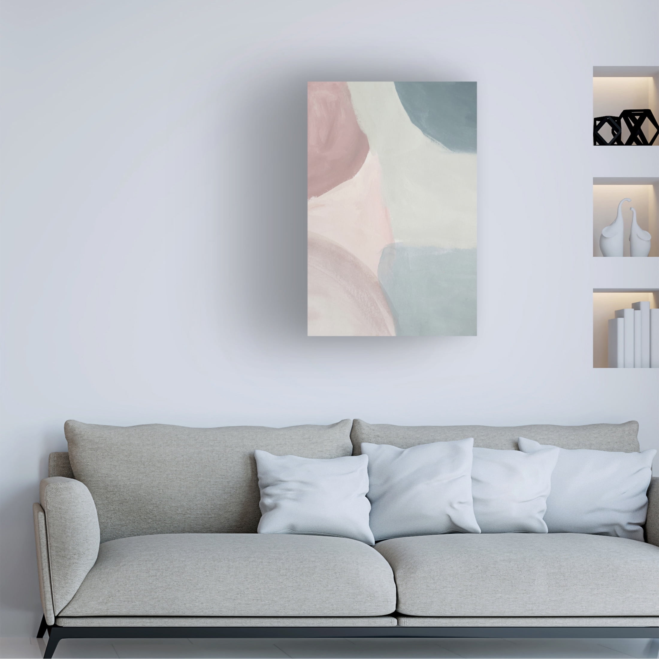 Canvas Wall Art - Incado 'Pink Pleasure' Wall Art for Living Room, Bedroom, or Office Décor by Trademark Fine Art - 22 x 32 Inches