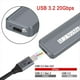 thumbnail image 4 of Carcasa M.2 NVME de 20 Gbps, USB 3.2 GEN 2X2, Tipo C, para SSD NVME 2230/2242/2260/2280, 4 of 5