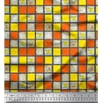 thumbnail image 1 of Soimoi Poly Georgette Fabric Geometric Square,Text & Bear Face Kids Printed Craft Fabric by The Yard 42 Inch Wide, 1 of 1