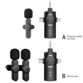 thumbnail image 3 of Microphone Sans Fil à Clipser Enregistrement Audio Réduction de Bruit Type-C Appareil de Sortie Enregistreur Interview pour Téléphone Intelligent Tablette Type 2, 3 of 9