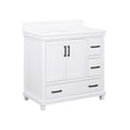 thumbnail image 5 of DHP Sunnybrooke 36 Inch Bathroom Vanity with Sink, White, 5 of 22