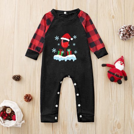 

Daqian Family Matching Pajamas Christmas Baby Kids Child Printed Top+Pants Xmas Family Matching Pajamas Set Family Christmas Pajamas Clearance Red 4M(4M)