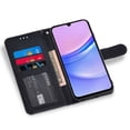 thumbnail image 4 of Asuwish Compatible with Samsung Galaxy A15 5G/4G Wallet Phone Case and Tempered Glass Screen Protector Flip Credit Card Holder Stand Bling Glitter Cell Cover for A 15 G5 15A Women Men Black, 4 of 7