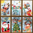 thumbnail image 3 of Pegatinas de decoración navideña para ventana, regalos de Papá Noel, pegatina de espejo de Feliz Navidad, árbol de Navidad, pegatina de vidrio para ventana, Año Nuevo 2024, 3 of 4