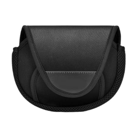 figatia Fishing Reel Bag Pouch Bag Tackle Organizer Protector Carry Storage Bag Reel Case for Bank Fishing Baitcaster Reel 18.5x15.5cm
