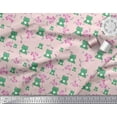 thumbnail image 3 of Soimoi Silk Fabric Floral & Frog Cartoon Print Fabric by The Yard 42 Inch Wide, 3 of 3