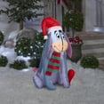 thumbnail image 2 of Gemmy Christmas Inflatable Eeyore in Santa Hat, 3.5 ft Tall, Multi, 2 of 2