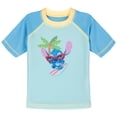 thumbnail image 3 of Disney Lilo & Stitch Baby Boys' Swimwear 2-Piece Rash Guard and Swim Trunks Set Aqua Scrump, 3 of 5