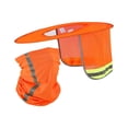 thumbnail image 2 of Visera para casco de seguridad, ala completa, portátil, ligera, para sitios de construcción, protección solar, visera para casco de seguridad, visera Amarillo con escudo, 2 of 8