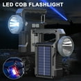 thumbnail image 3 of ZOUBAOQ Solar Camping Light Rechargeable LED Flashlight Power Torch Lantern Work Lamp, 3 of 8