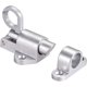 thumbnail image 2 of Cerradura de puerta automática de 2 piezas, hecha de aleación de aluminio, adecuada para ventanas, puertas de madera, baños, puertas de gabinetes (plata), 2 of 5