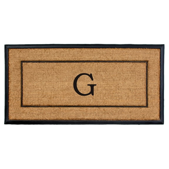 The General Monogram Doormat, 24" x 48", Letter G