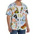 thumbnail image 2 of Kdxio Men'S Hawaiian Shirt For Men Short Sleeve Shirt Insects And Flowers Summer Casual Holiday Beach Button Down T-Shirts, 2 of 5